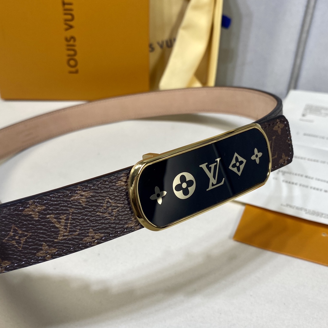 L*ouis V*uitton Belts Top Quality 25MM