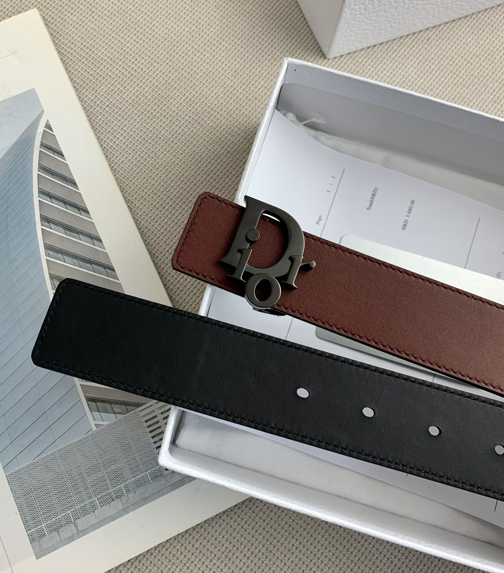 D*ior Belts Top Quality 35MM