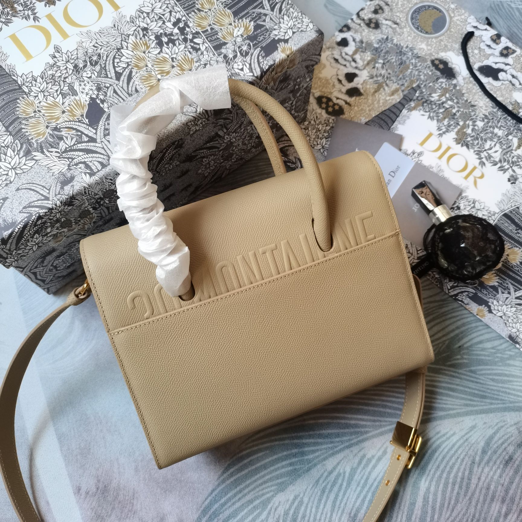 D*ior Bag Top Quality 25*19*12CM