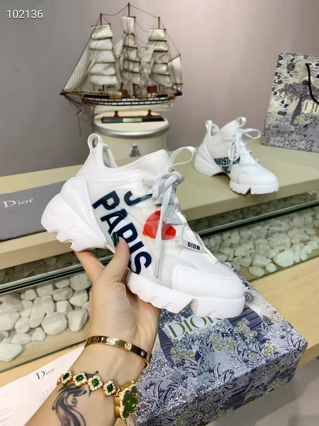 Men Women D*ior Top Sneaker