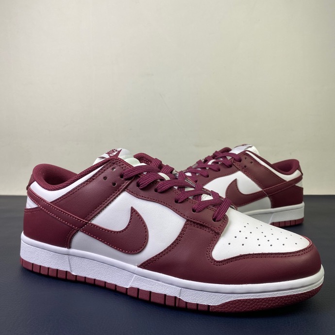 from Nike SB Dunk Low Bordeaux red