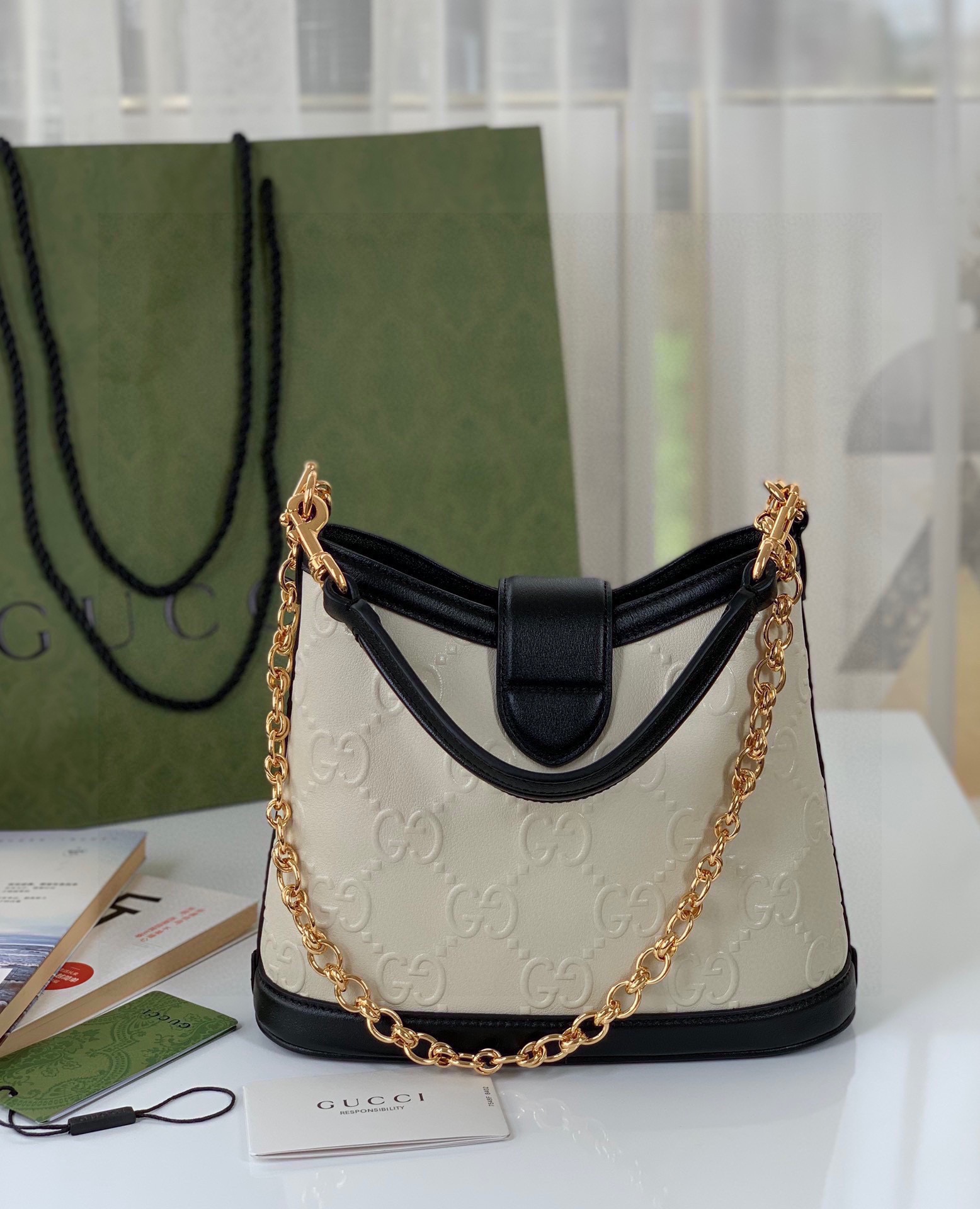 G*ucci Bag Top Quality 25*21*9CM