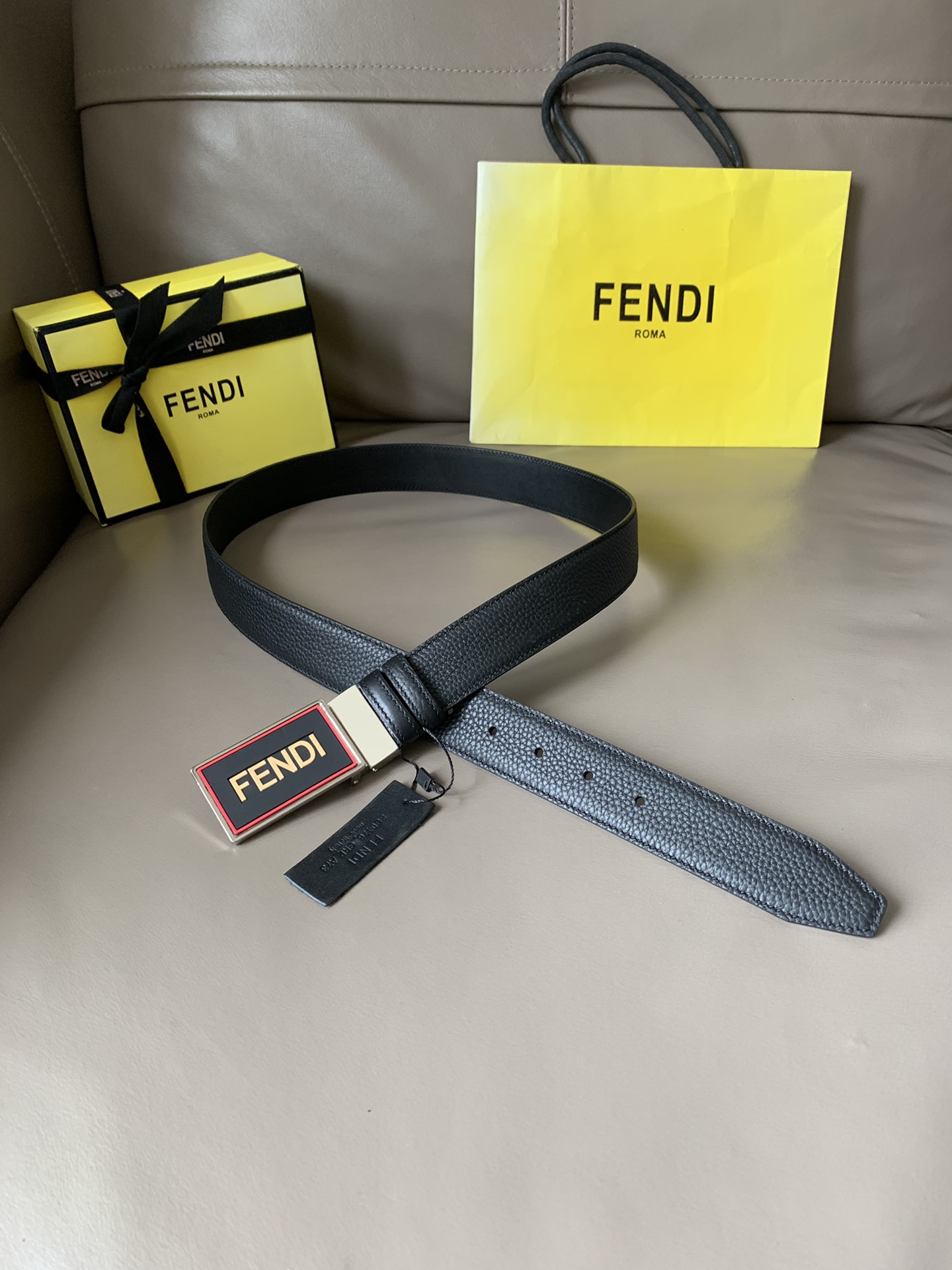 F*endi Belts Top Quality 34MM