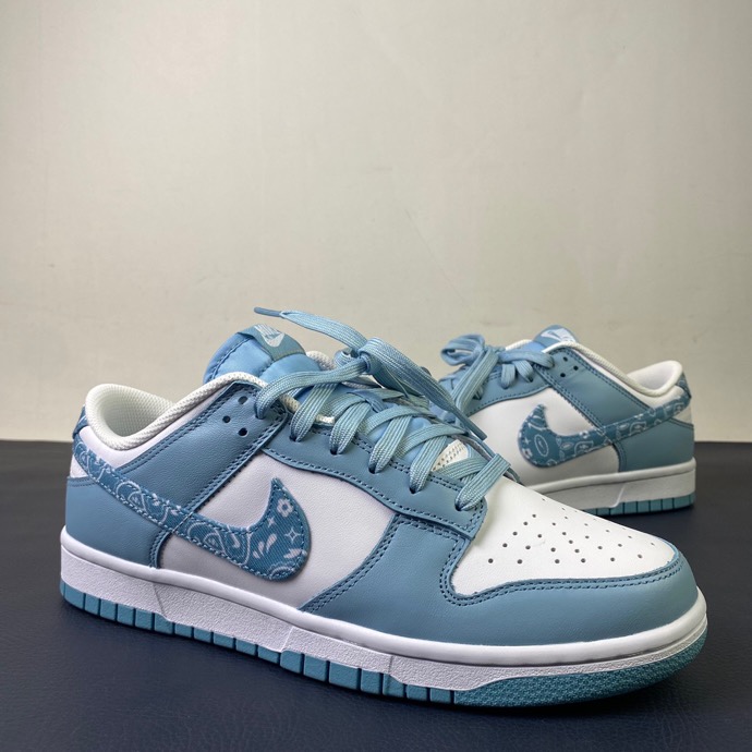 from Nike Dunk Low “Blue Paisley” DH4401-101
