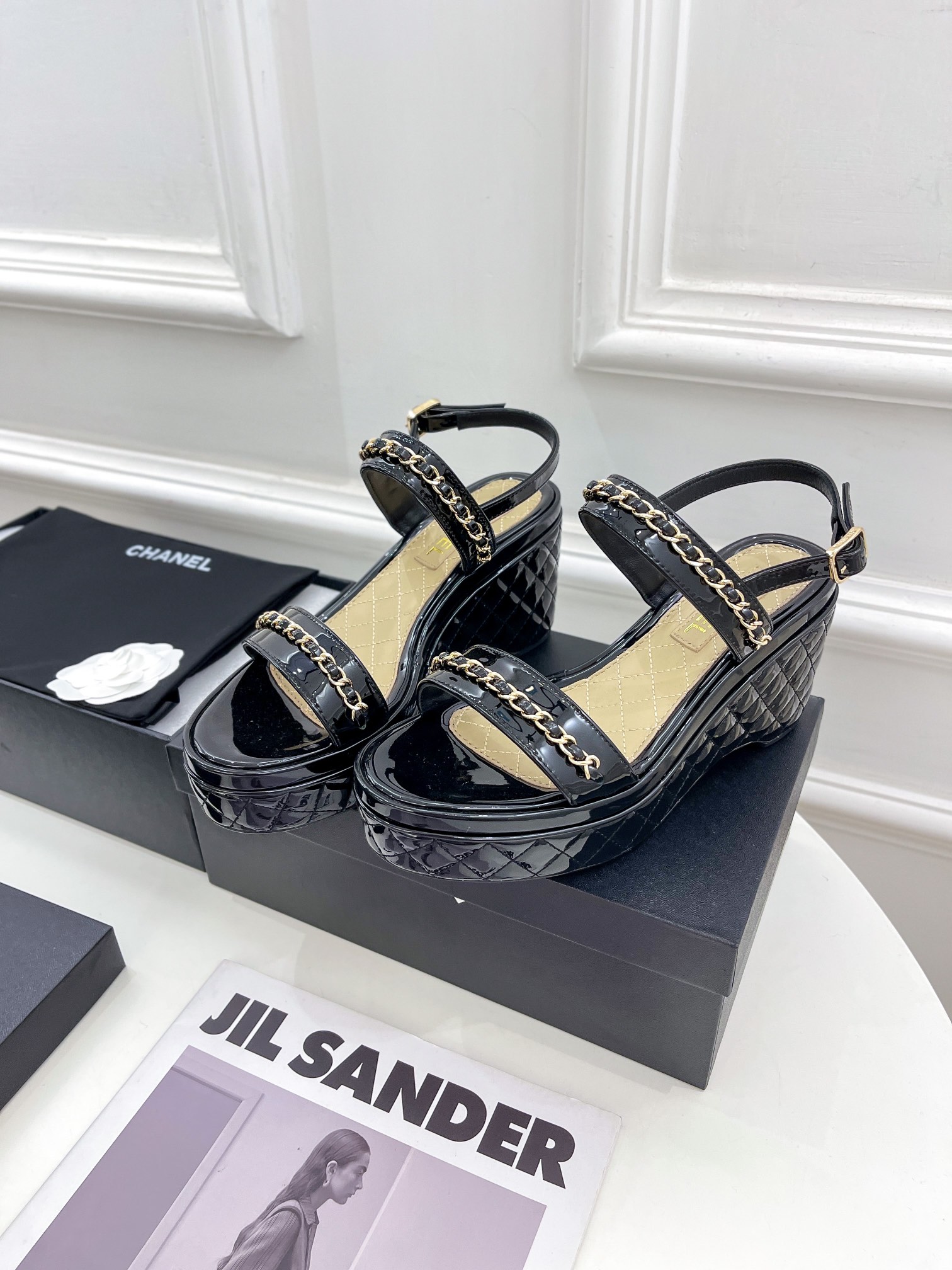 Women C*hanel Top Sandals 8CM