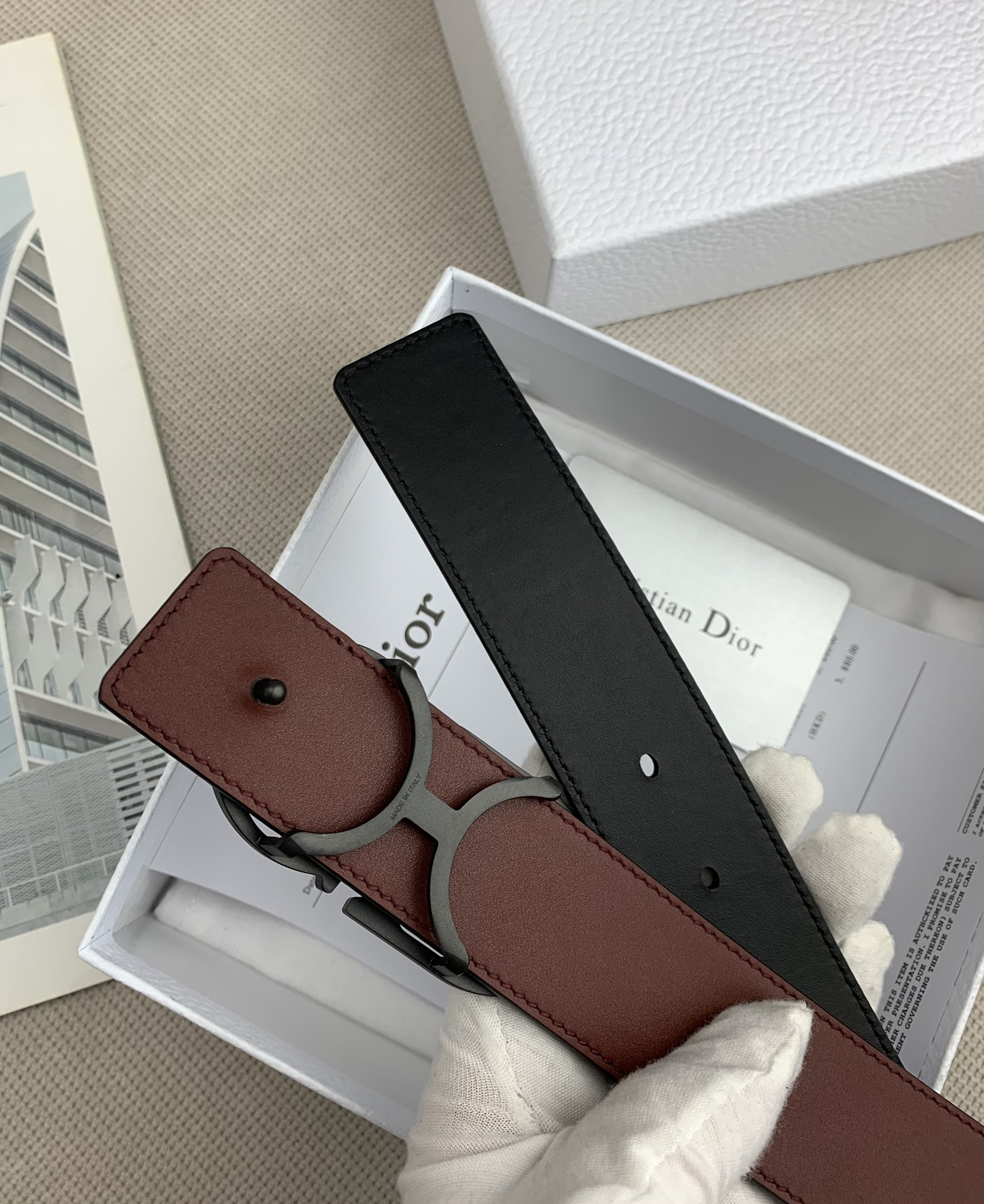 D*ior Belts Top Quality 35MM