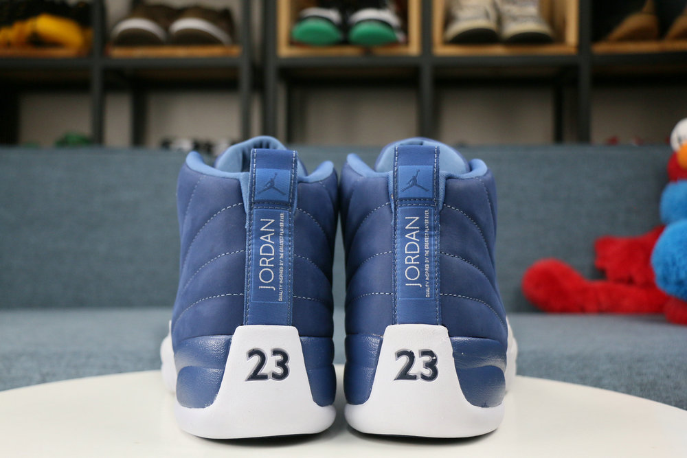 Air Jordan 12 Retro Stone Blue /Obsidian