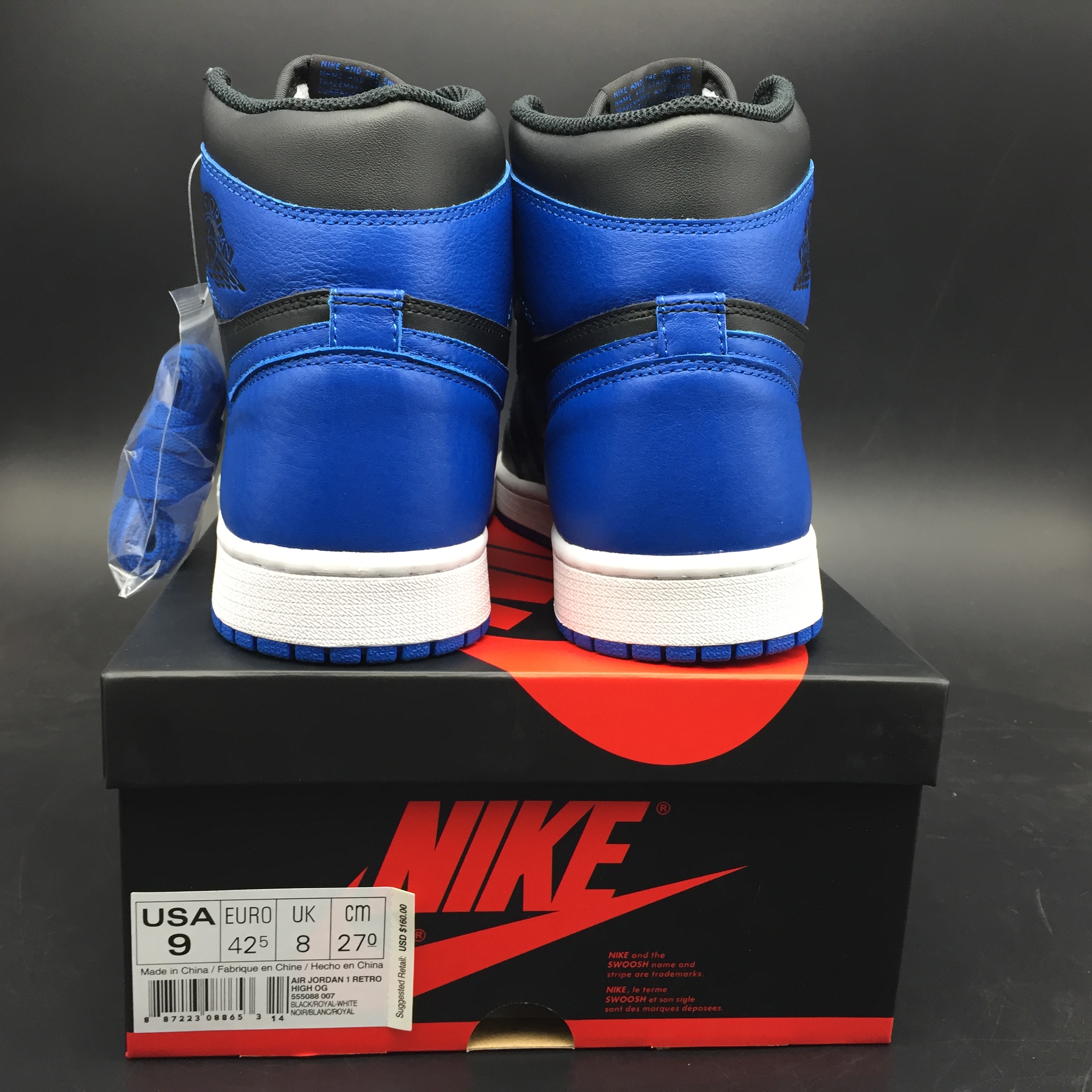 Air Jordan 1 OG Retro High Royal 555088-077