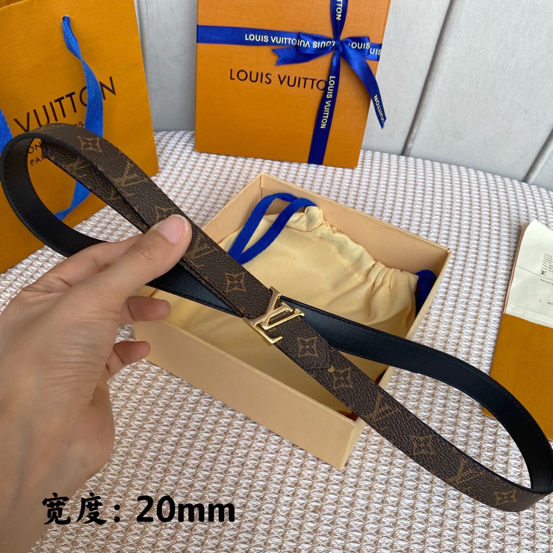 L*ouis V*uitton Belts Top Quality 20MM