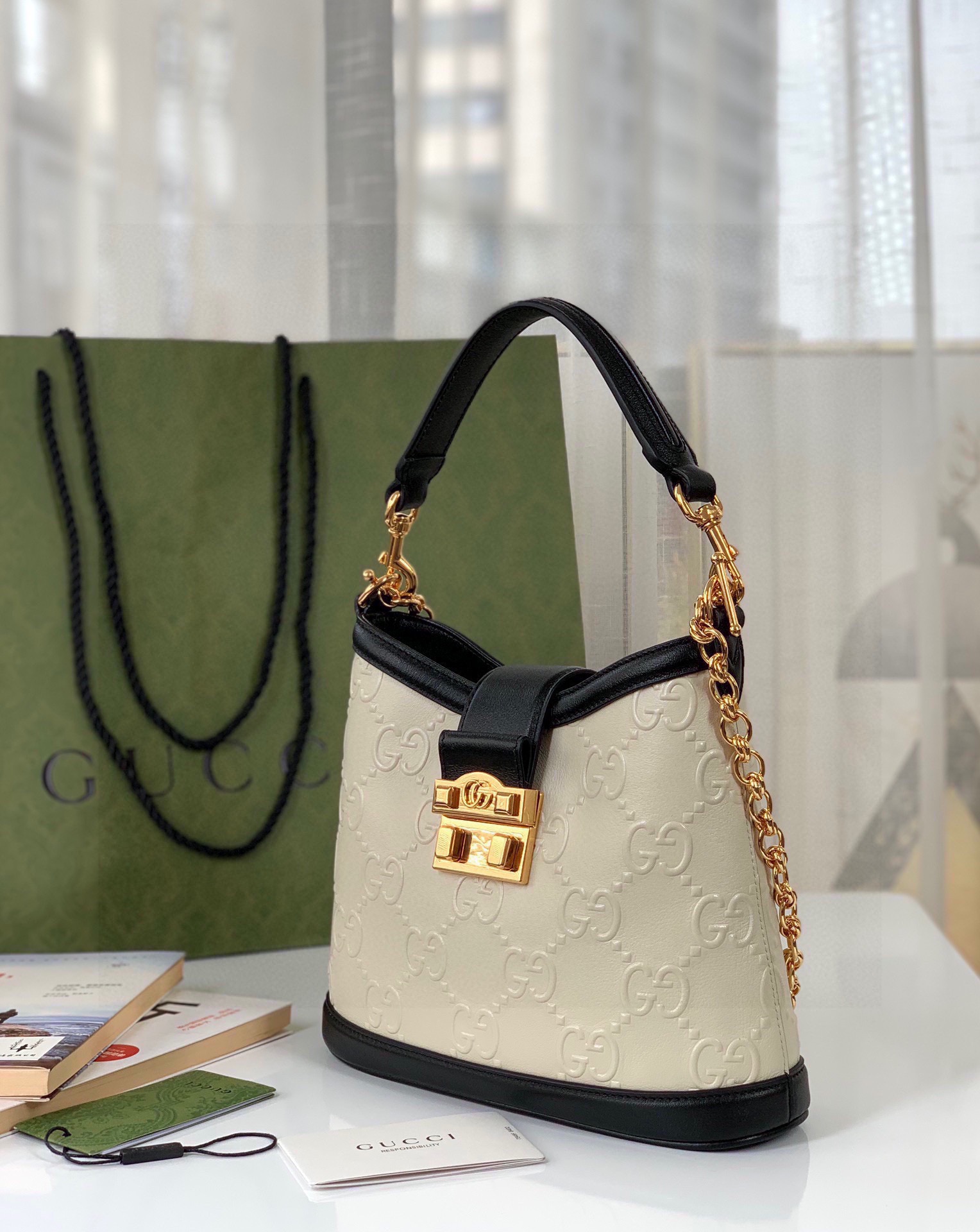 G*ucci Bag Top Quality 25*21*9CM
