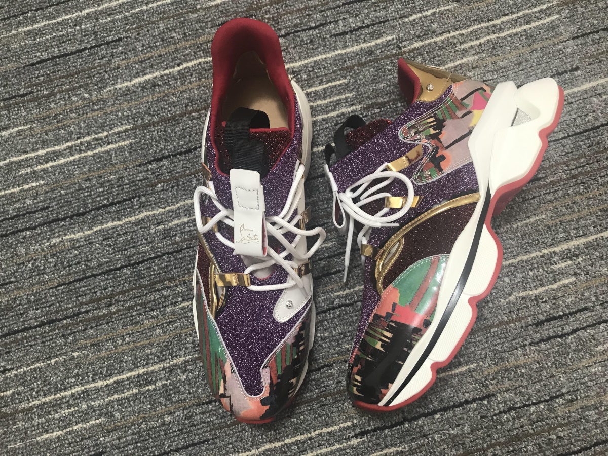 C*ristian L*uboutin Red Runner Sneaker