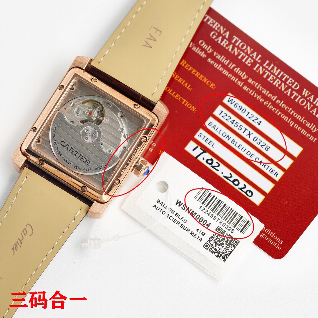 C*artier Watches Top Quality 34mmX44mm