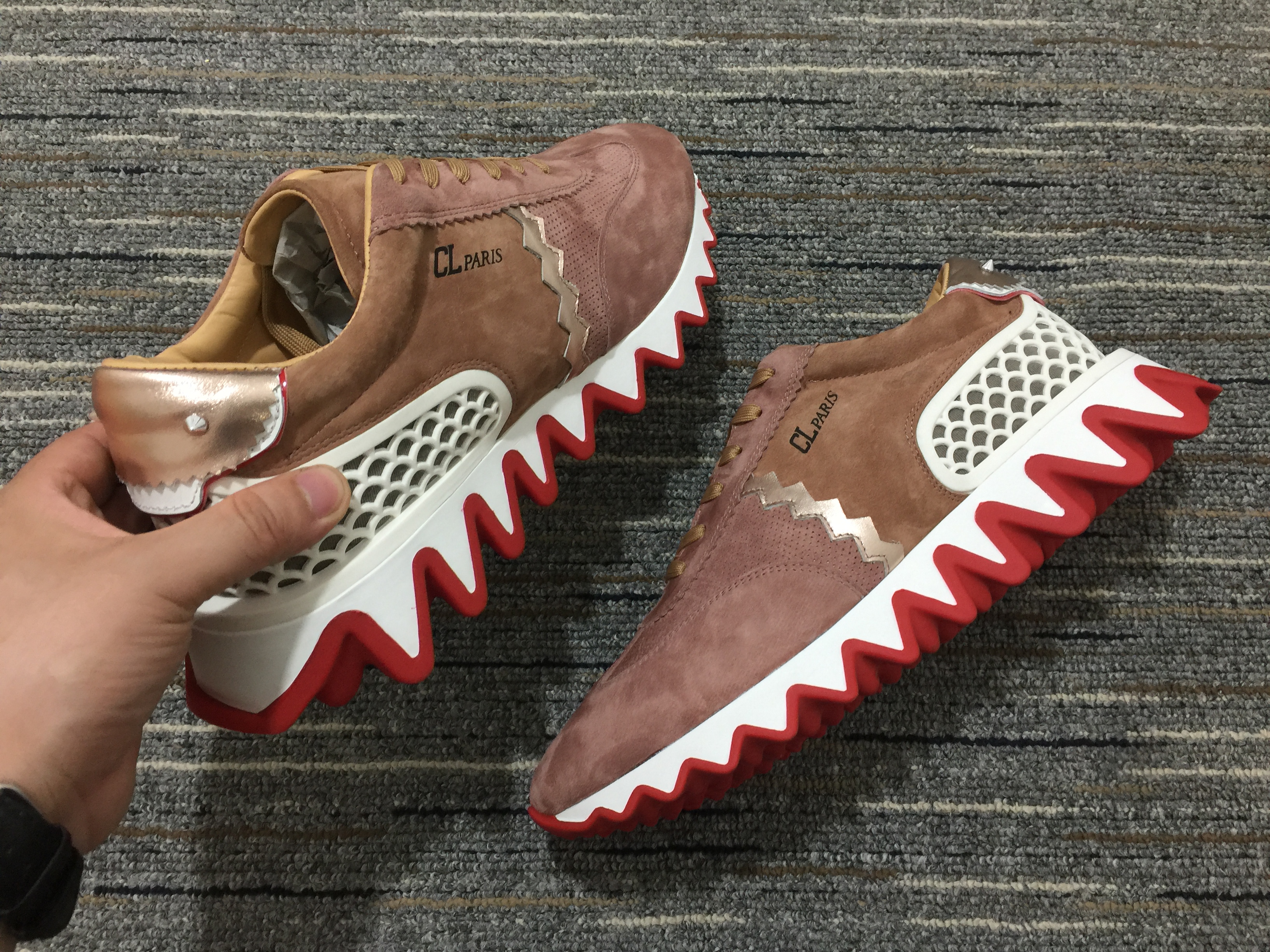 Men C*hristian L*ouboutin Aurelien Flat Top Sneakers