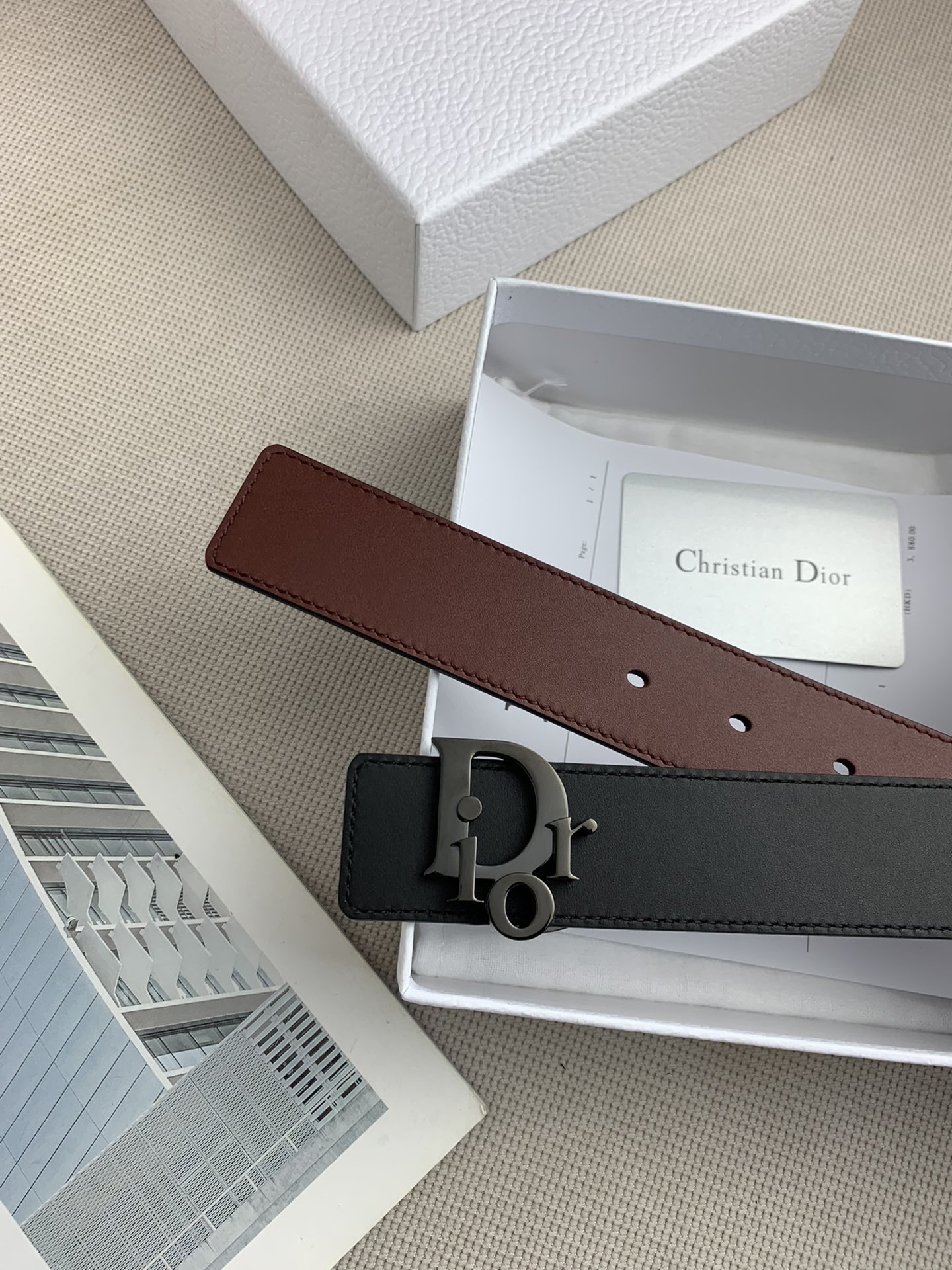 D*ior Belts Top Quality 35MM