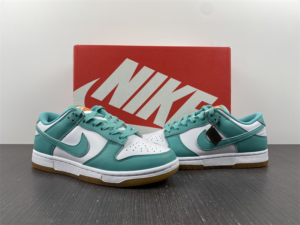 from Nike Dunk Low “Turquoise and Orange” DV2190-100