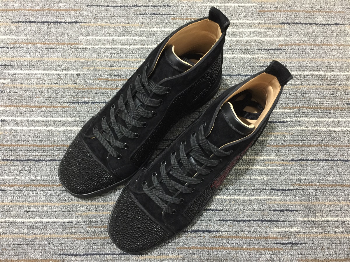 Men C*hristian L*ouboutin Louis Rhinestone Top Sneaker