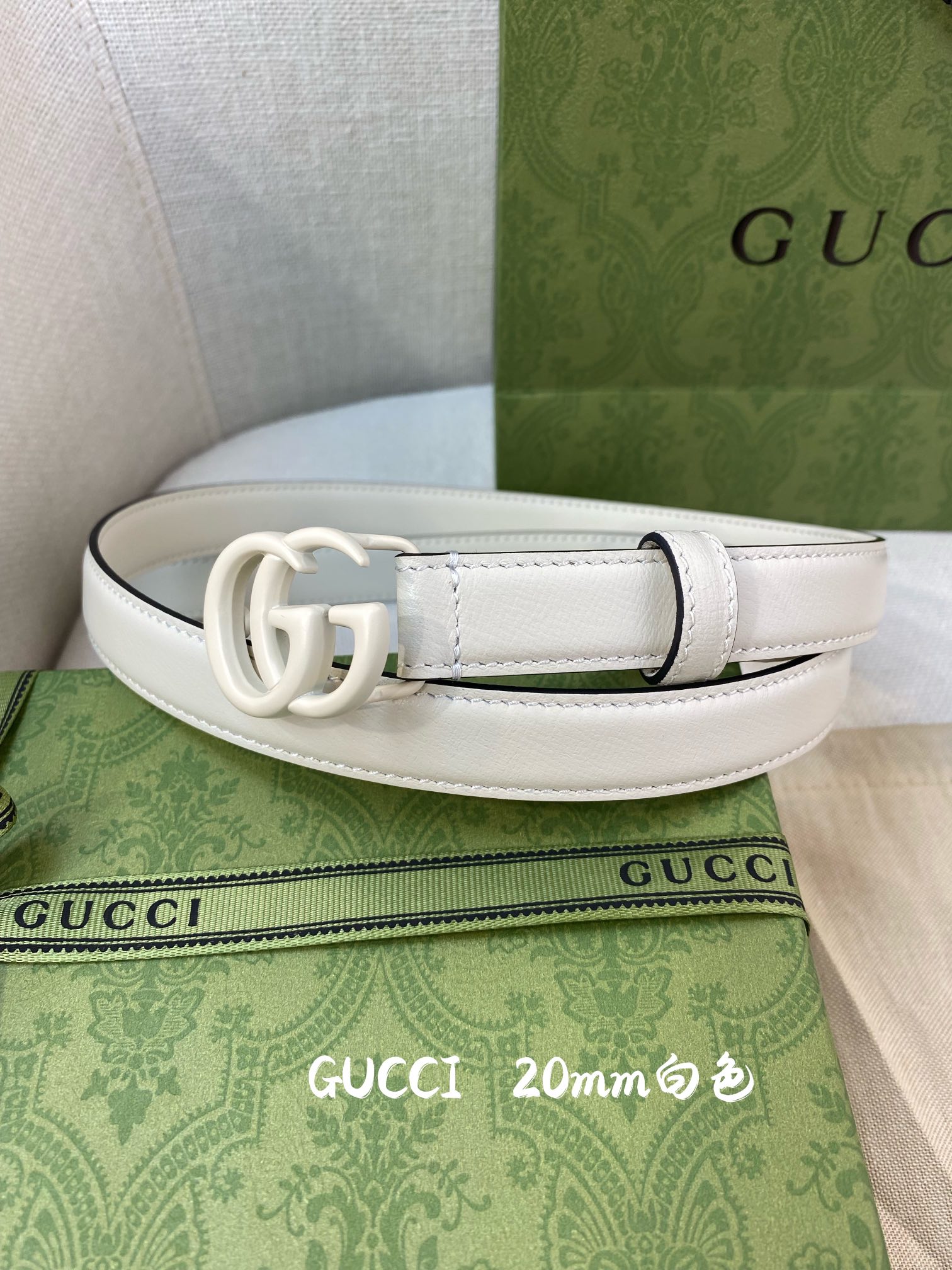 G*ucci Belts Top Quality 20MM