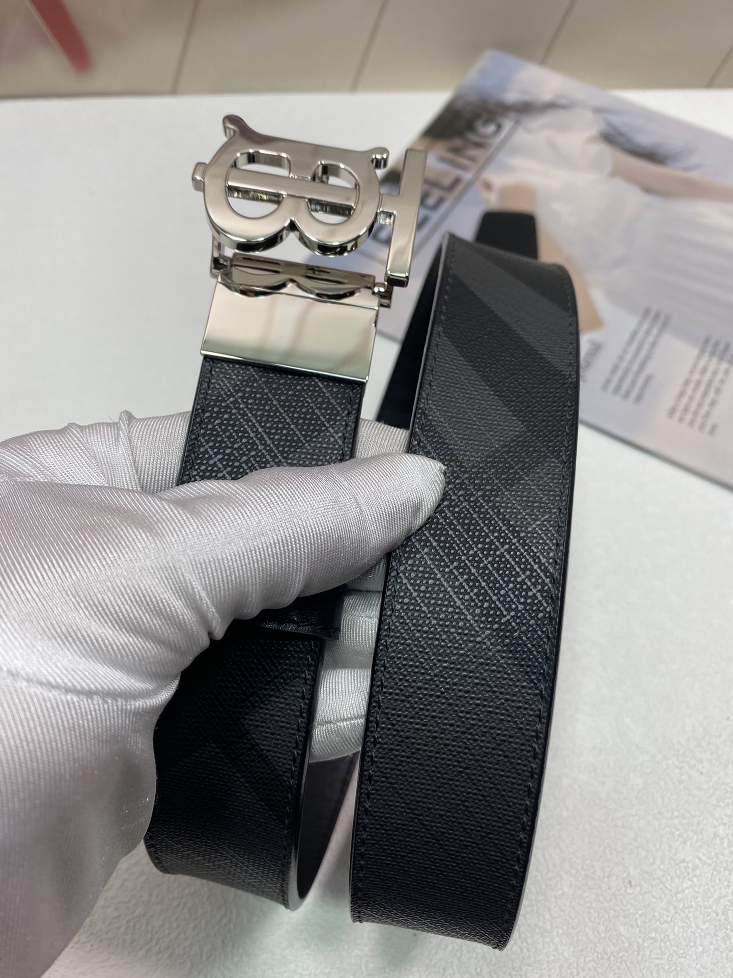 B*urberrry Belts Top Version 35MM