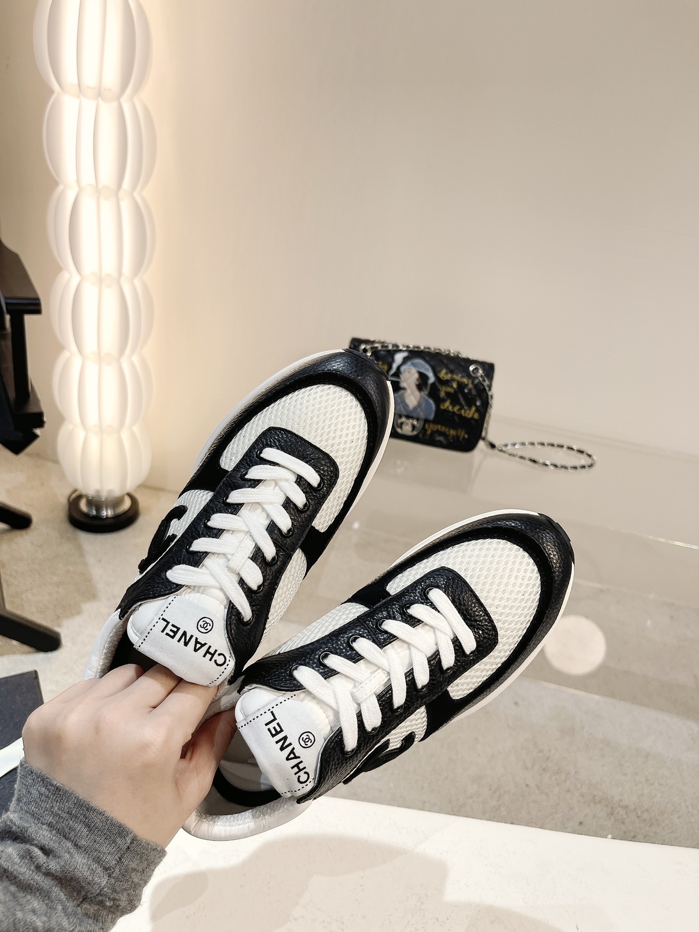 Women C*hanel Top Sneaker