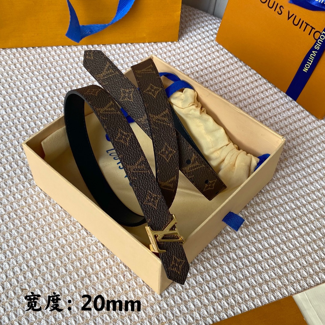 L*ouis V*uitton Belts Top Quality 20MM