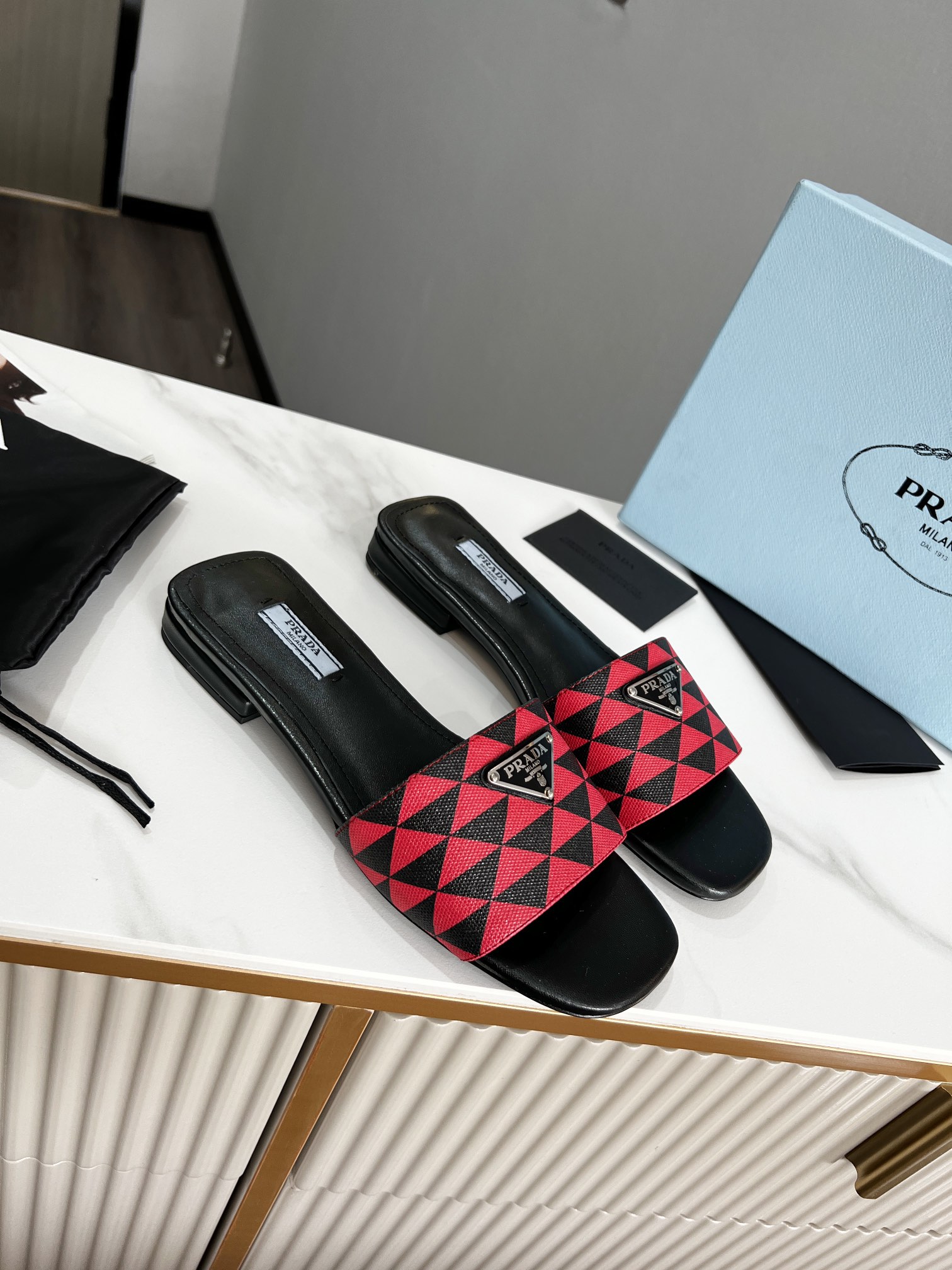 Women P*rada Top Sandals