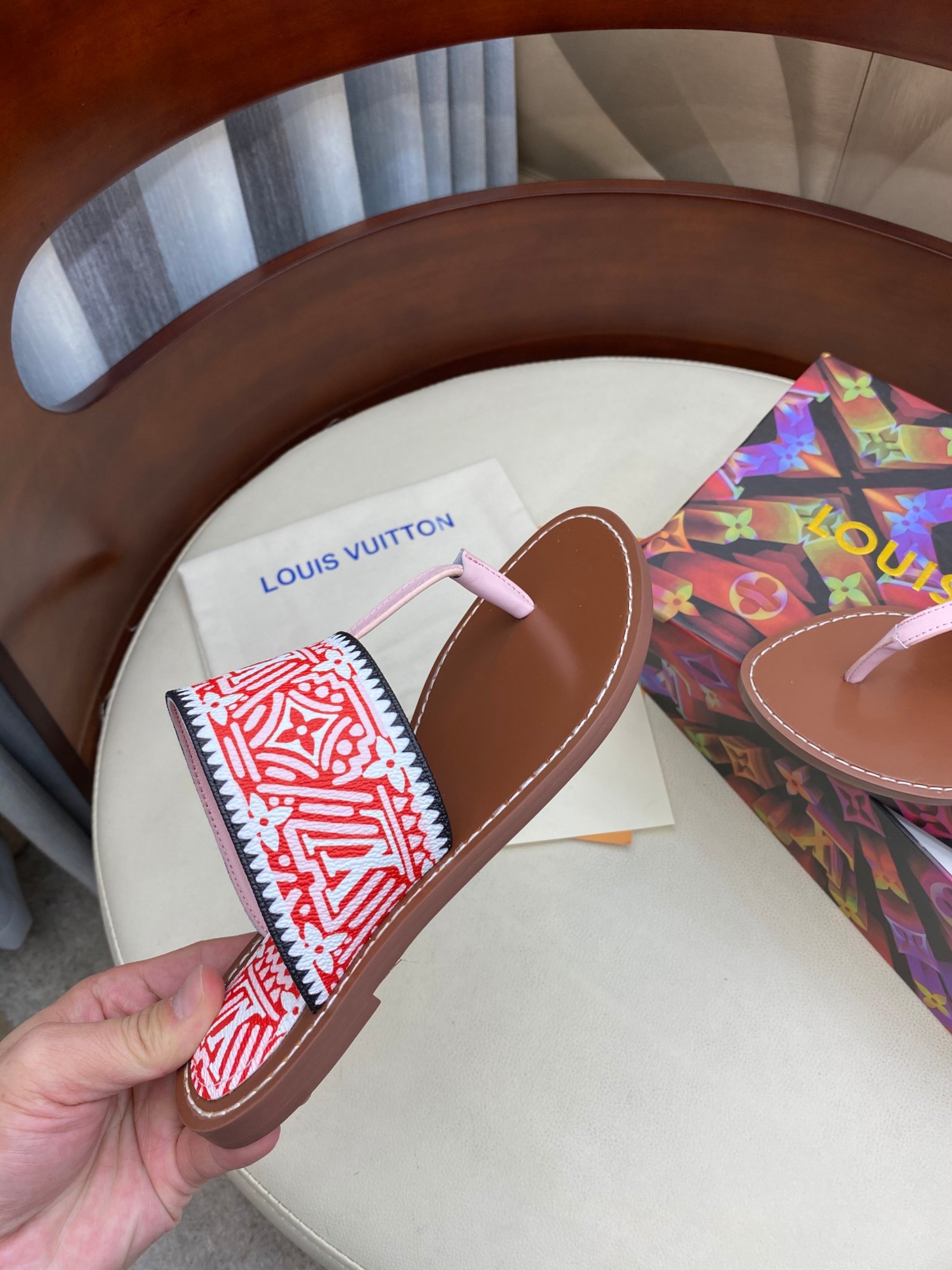 Women L*ouis V*uitton Top Slippers