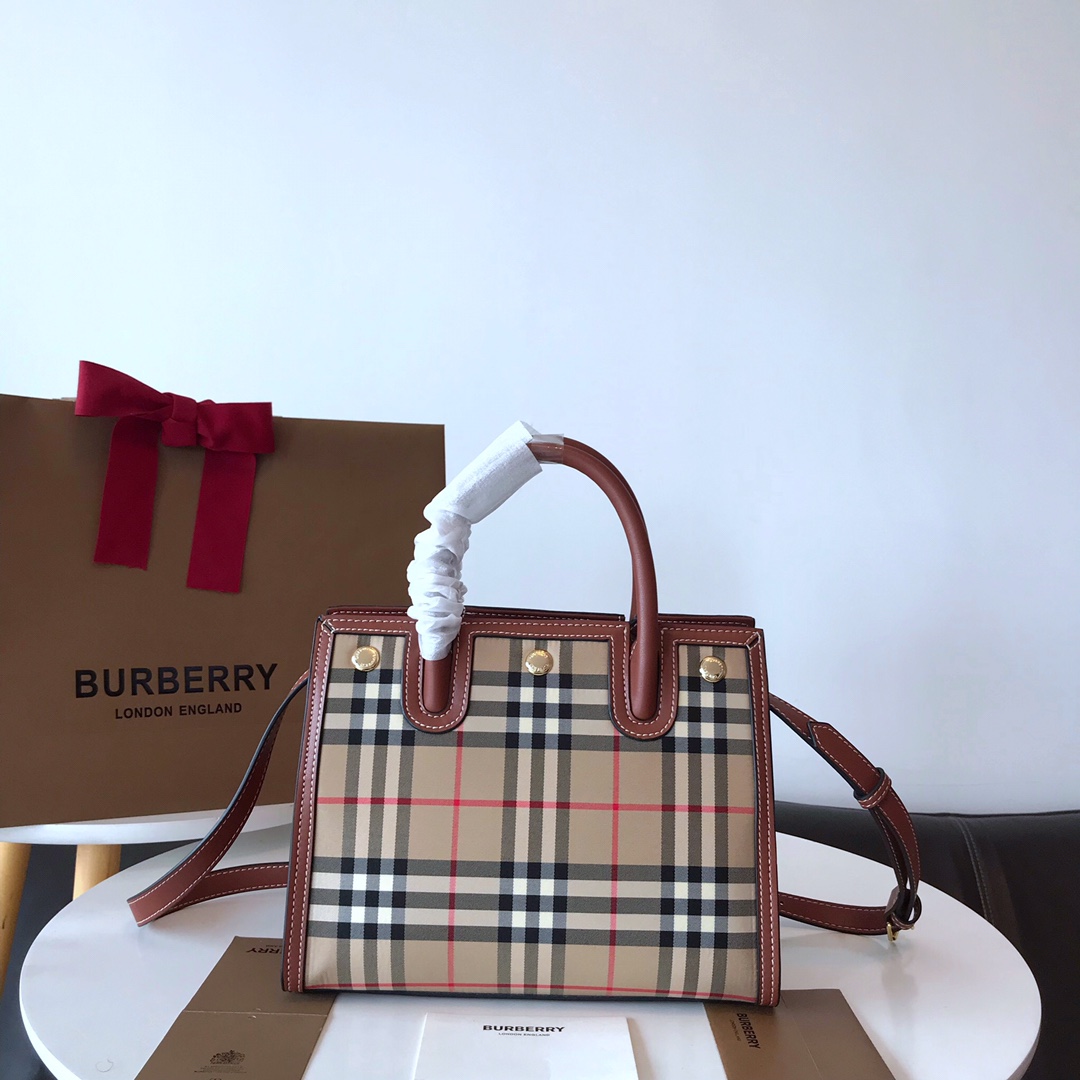 B*urberry Top Bag 26*20*13.5cm