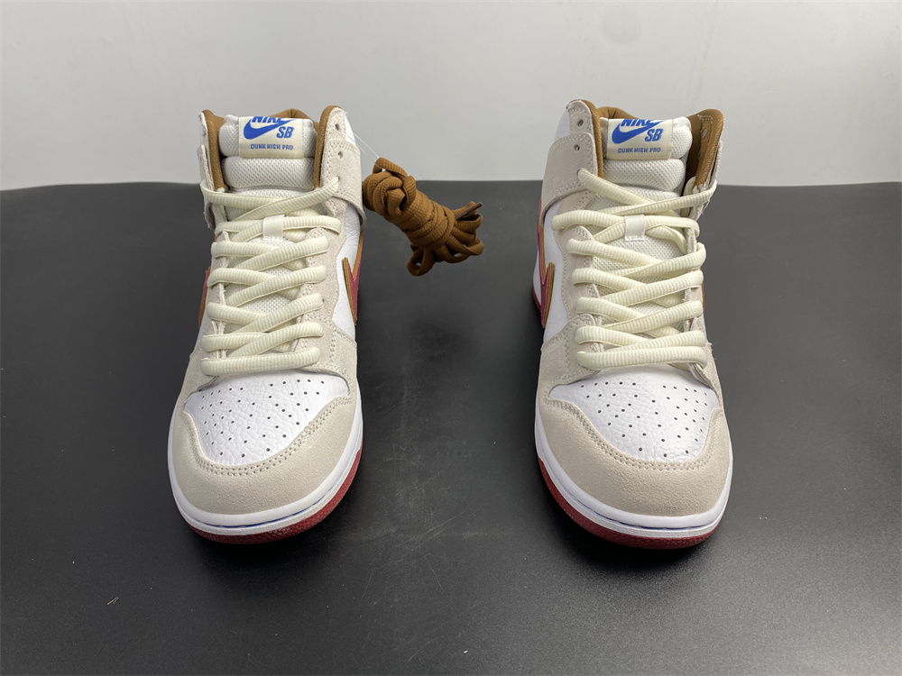 from Nike SB Dunk high Team Crimson CV9499-100