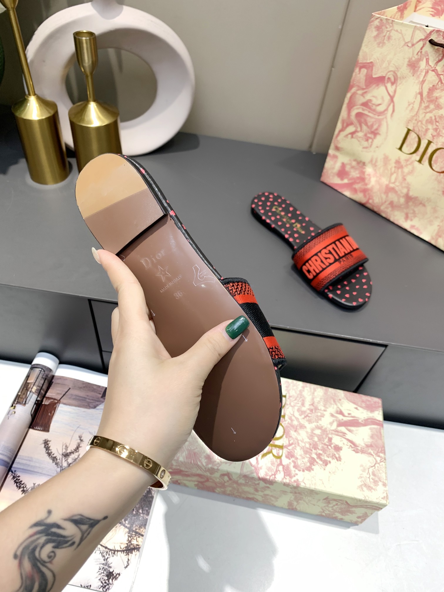 Women D*ior Top Sandals