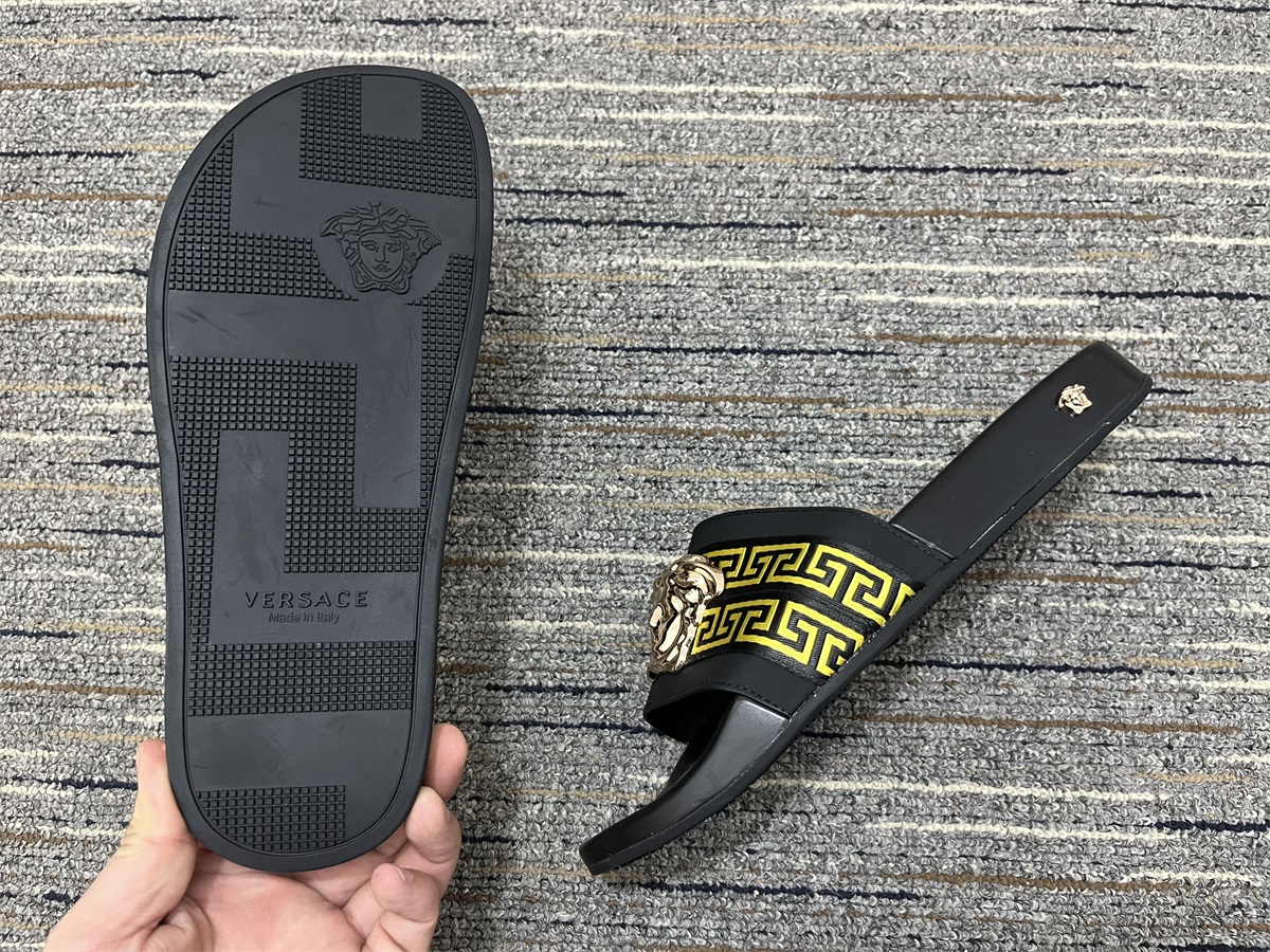 Men Women V*ersace Top slippers