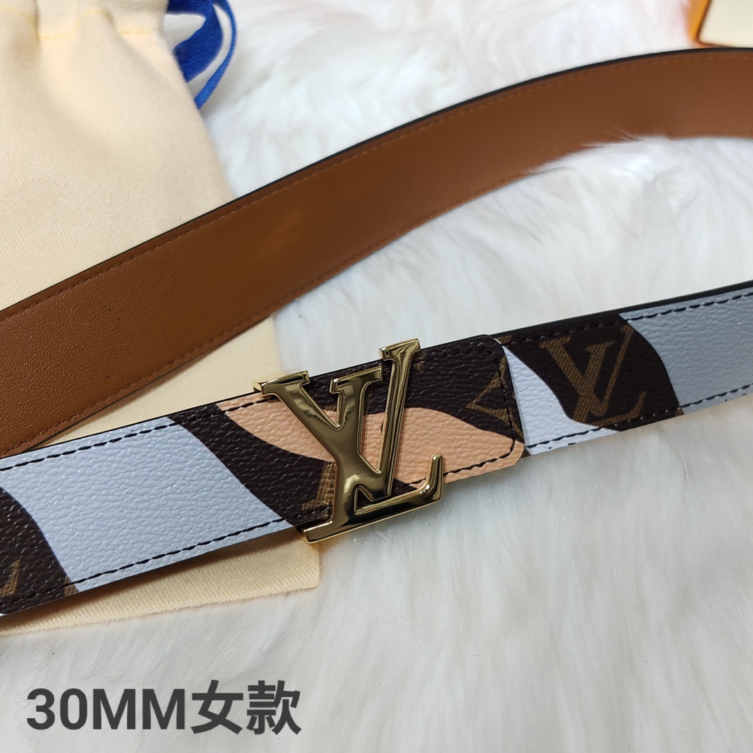 L*ouis V*uitton Belts Top Quality 30MM