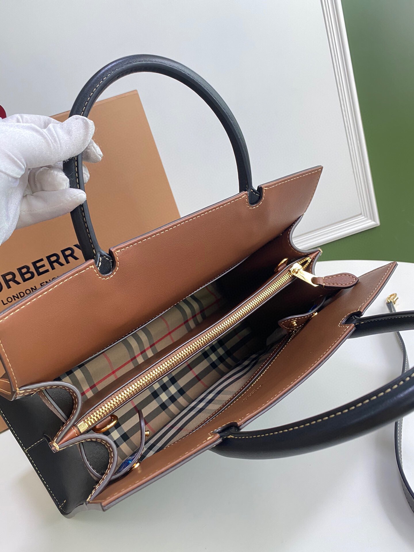 B*urberry Top Bag 32*15*25cm