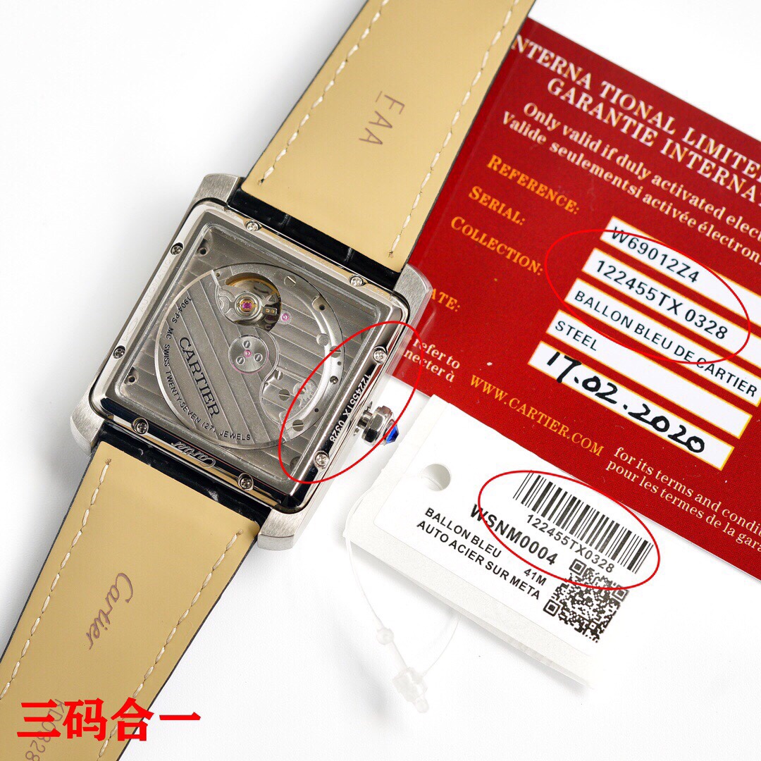 C*artier Watches Top Quality 34mmX44mm