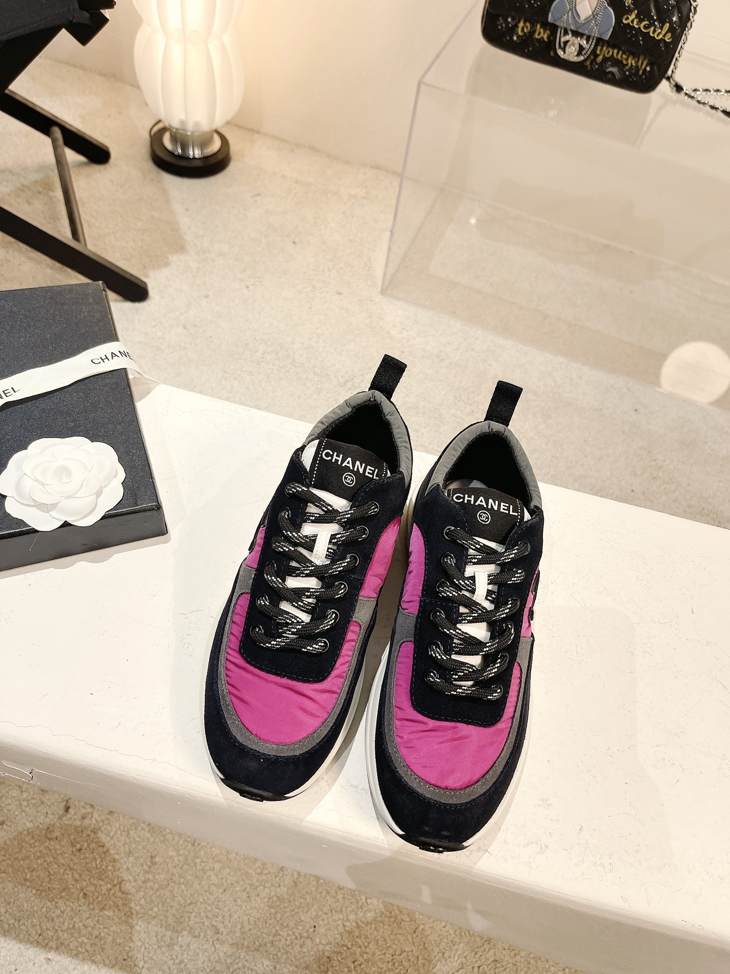 Women C*hanel Top Sneaker