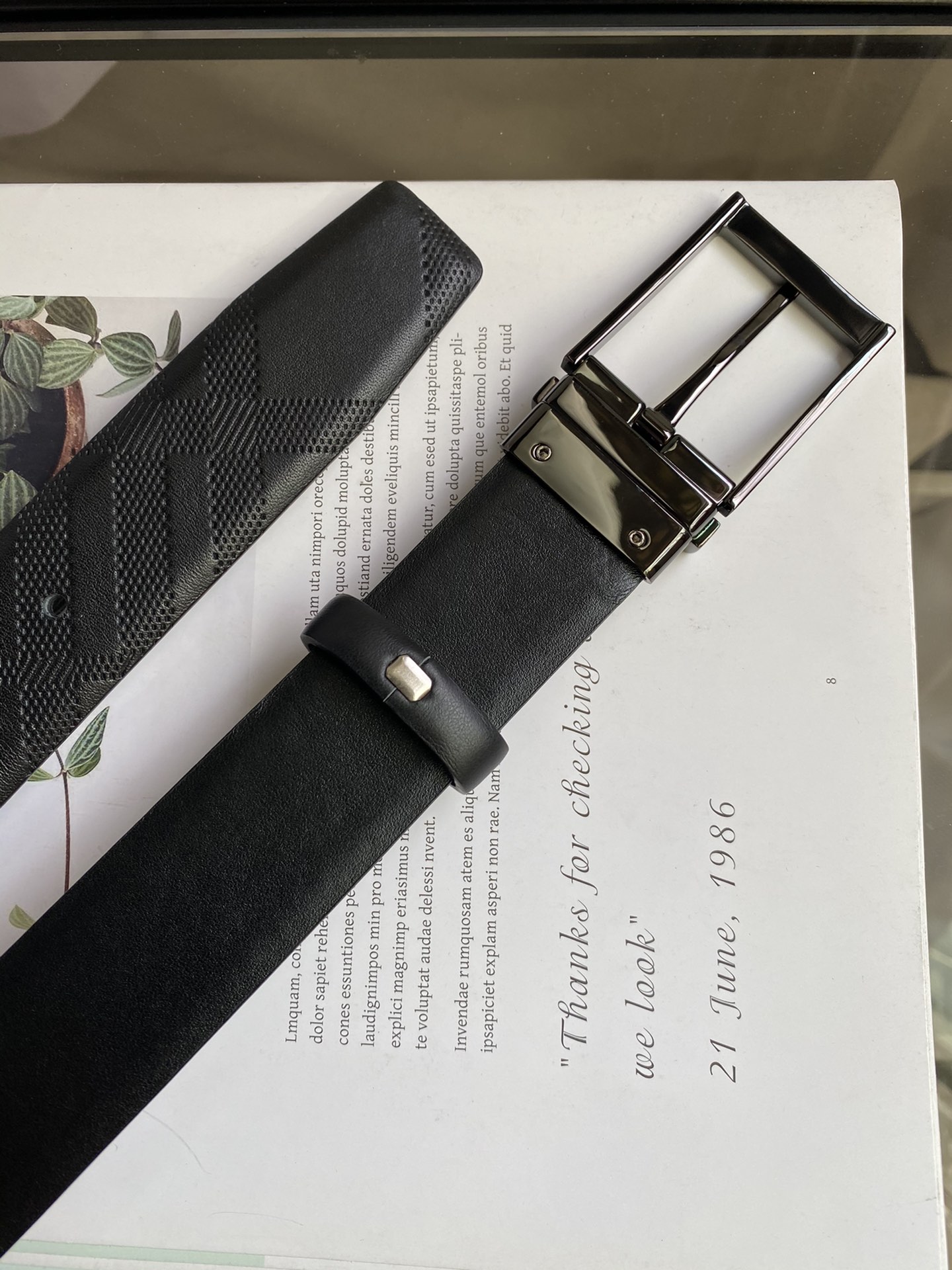 B*urberrry Belts Top Version 35MM