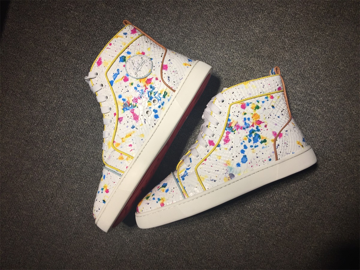 C*ristian L*uboutin Python Sneaker