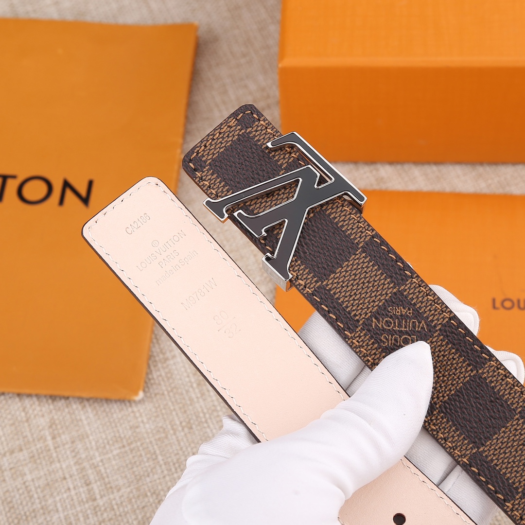 L*ouis V*uitton Belts Top Quality 30MM