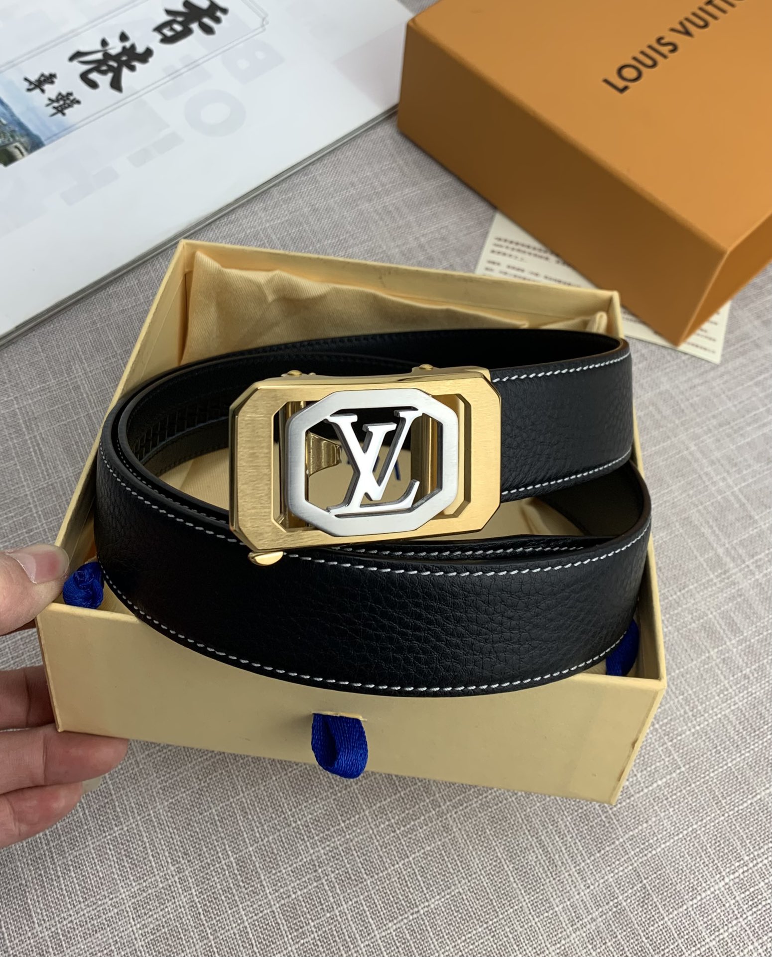 L*ouis V*uitton Belts Top Quality 35MM