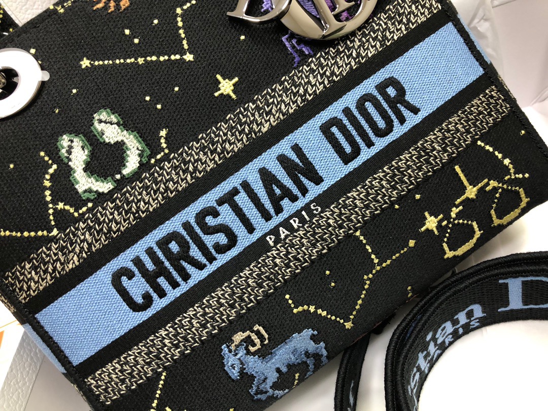 D*ior Lady D-Lite handbag Top Quality 24*11*20cm