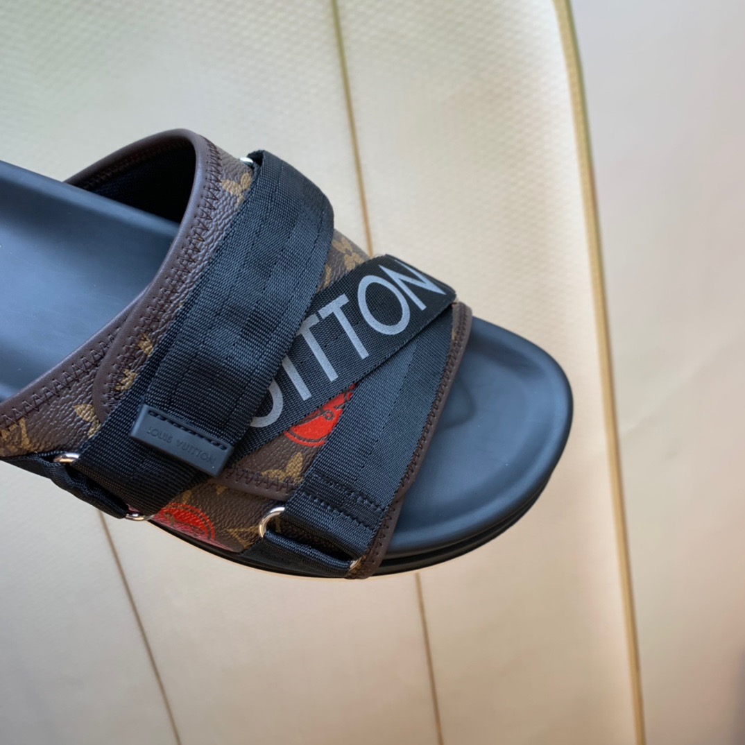 Men L*ouis V*uitton Top Slippers