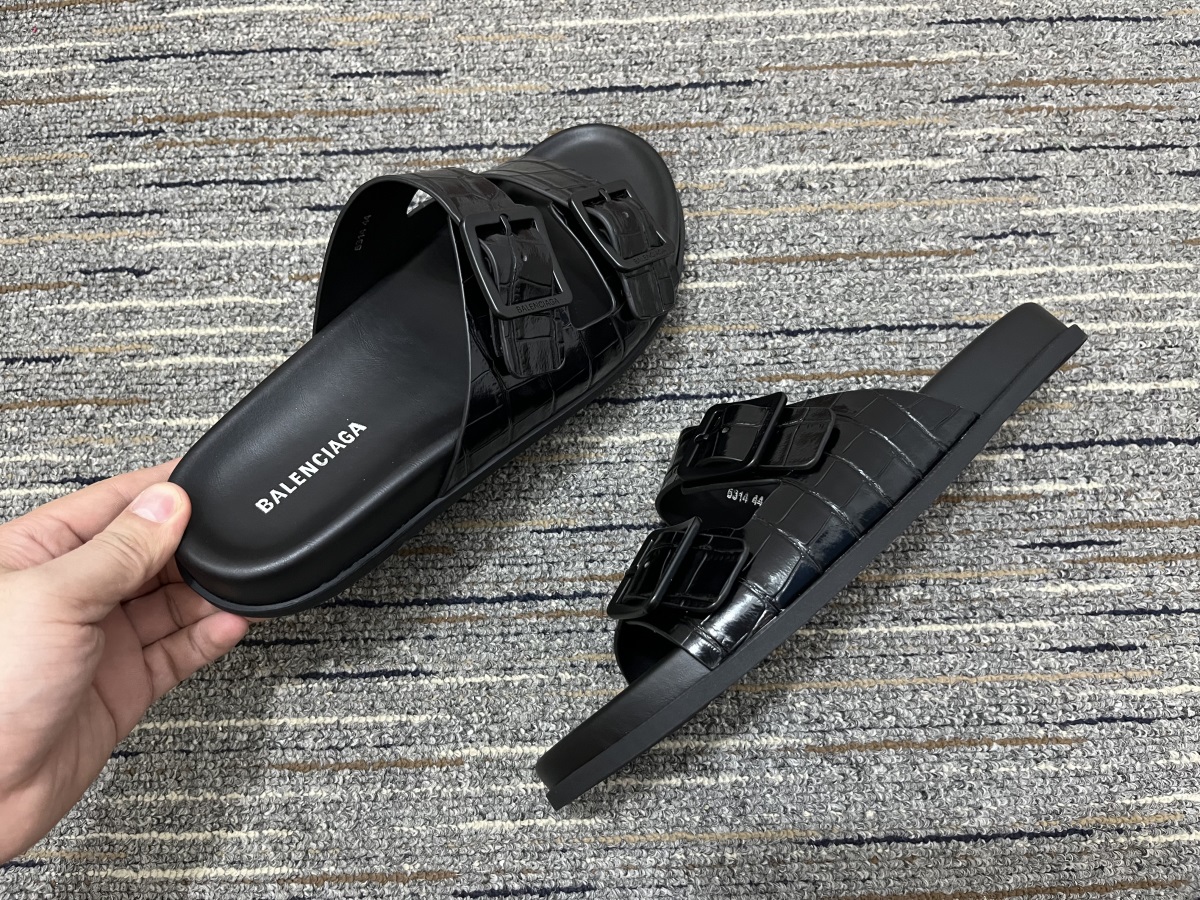 Men B*alenciaga Top Slippers