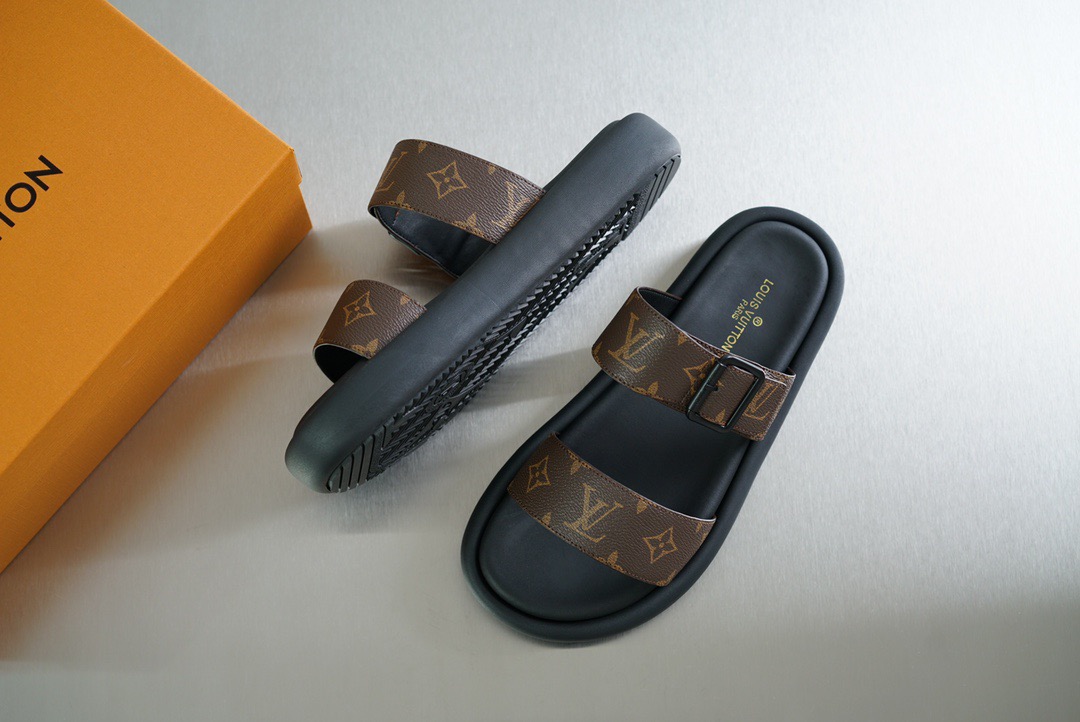 Men L*ouis V*uitton Top Slippers