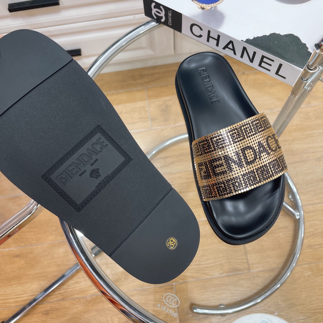 Men Women V*ersace Top slippers