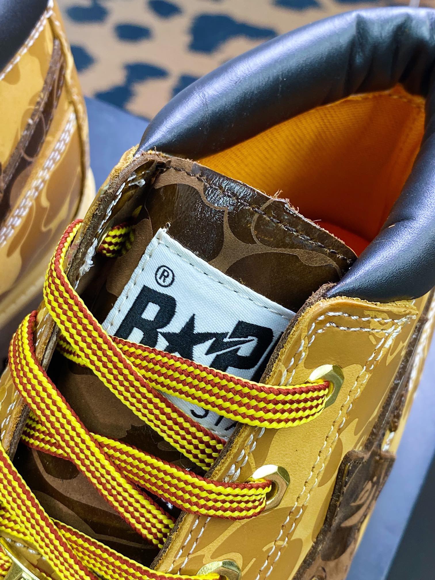 Men B*ape x T*imberland Fatigue Chukka Nubuck Boots