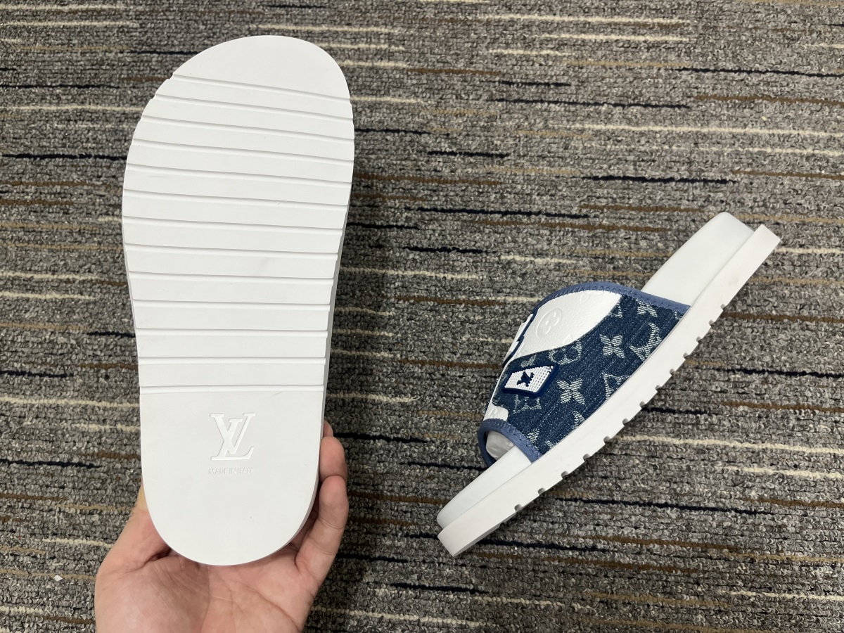 Men L*ouis V*uitton Top Slippers