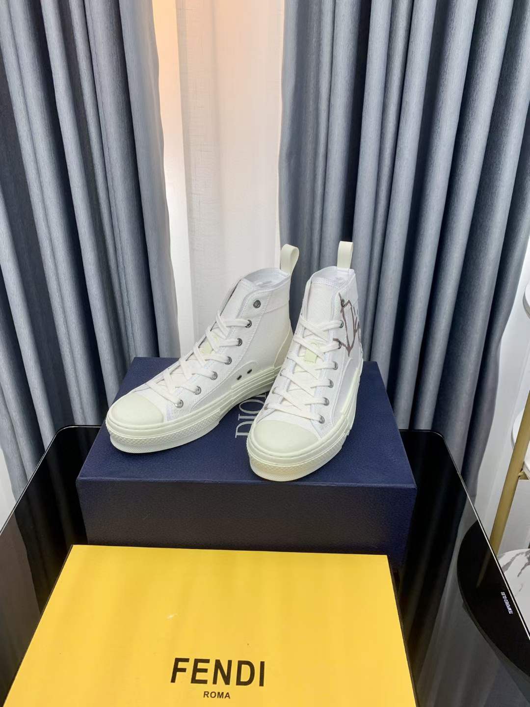 Men Women D*ior Top Sneakers