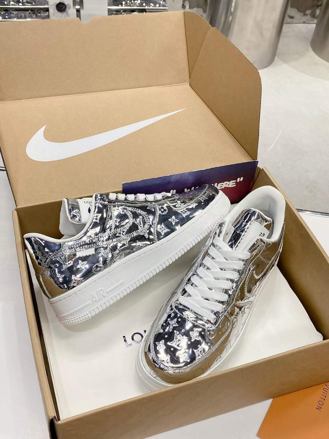 from Men Women L*ouis V*uitton x NIKE Air force1 22ss Sneakers Maikesneakers