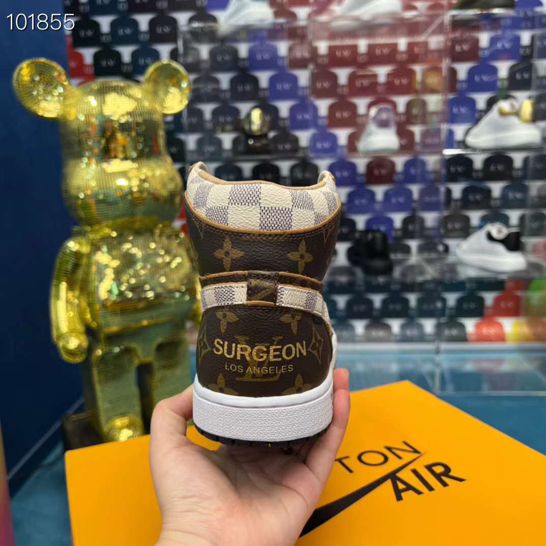 Men Women L*ouis V*uitton x NIKE Air Jordan 1 Sneakers Maikesneakers
