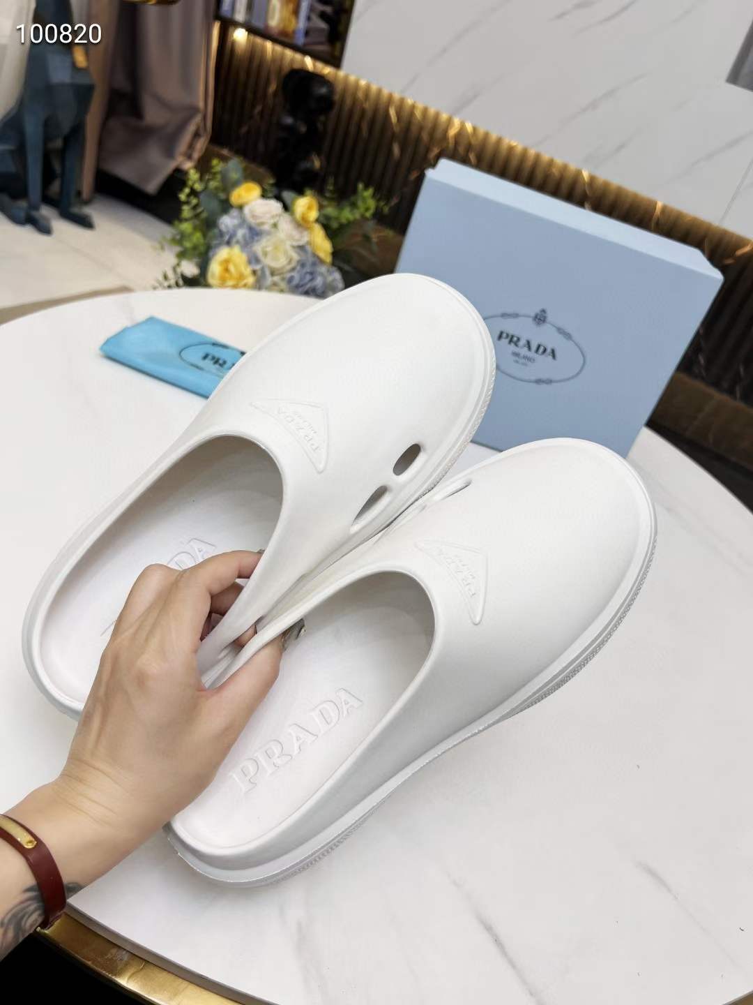 Men Women P*rada Top Slippers （ ）