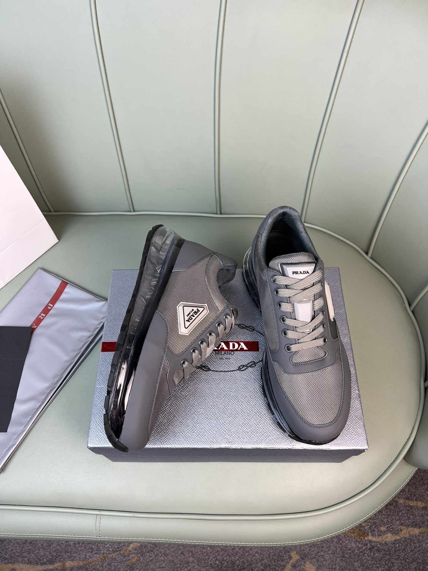 Men P*rada Top Sneaker （ ）